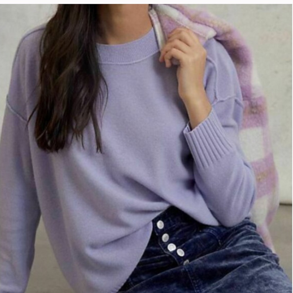 Anthropologie pilcro angie seamed cashmere sweater‎ size medium